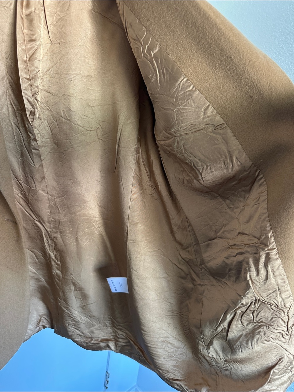 Vintage 1980s Camel Wool Blazer - Picture 5 of 6